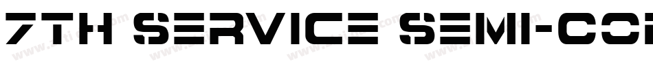 7th Service Semi-Con字体转换